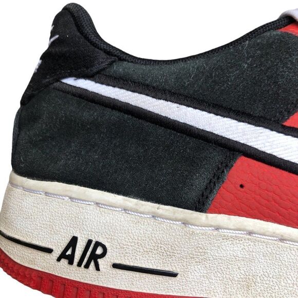 RARE 2018 Nike Air Force 1 Low Mystic Red Black Size 7.5 - Picture 2 of 16